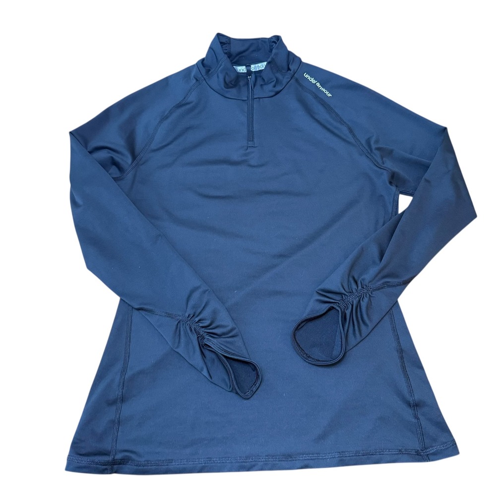 Under Armour Fitted ColdGear Pullover Top Thumbholes‎ Athletic Large